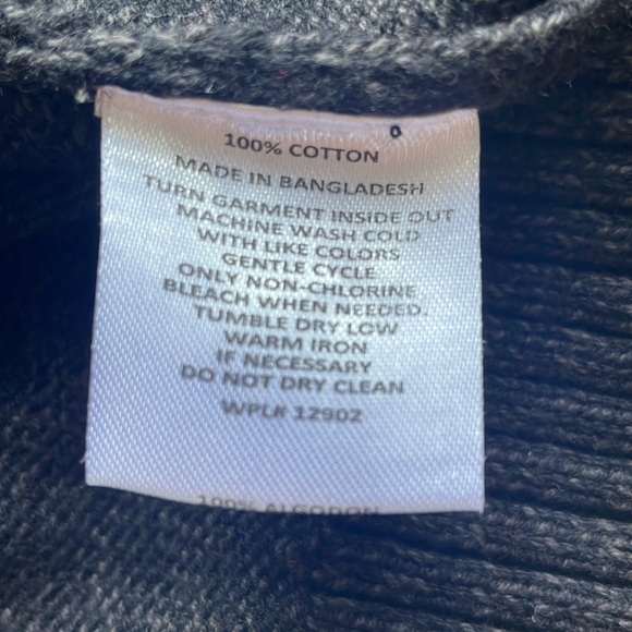 NWT Men’s XL Haggar Long Sleeve Black Sweater - Picture 5 of 6